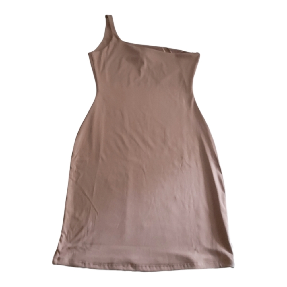 NWT Naked Wardrobe One Shoulder Mini Dress L - Picture 2 of 5